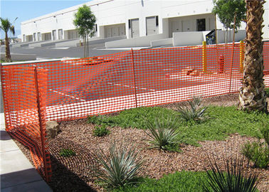 Plastic PE Material Orange Fence Netting , Sporting Events Green Safety Fence